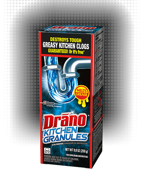 Kitchen Granules Clog Remover Drano SC Johnson   Drano KitchenGranulesBox Large Angle 