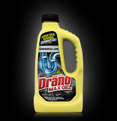 Product Drano Max Gel Clog Remover, Commercial Line black background