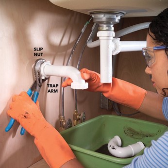 clogged bathroom sink 
